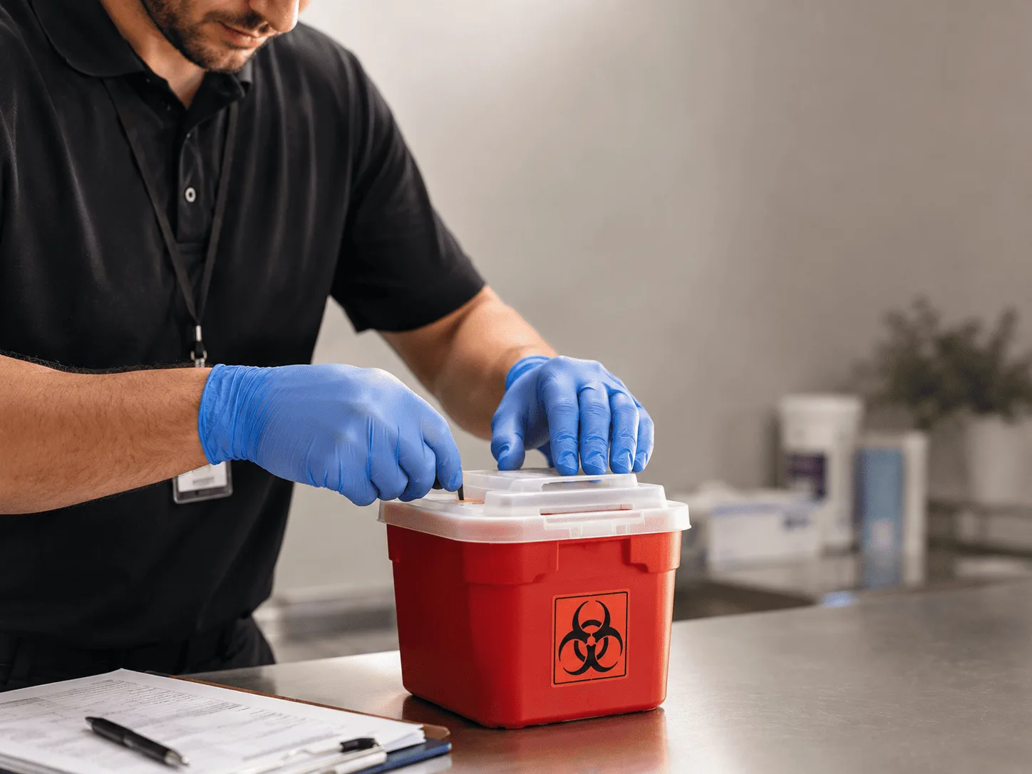 Why choose Sharps Waste Disposal in Rhodes, MI